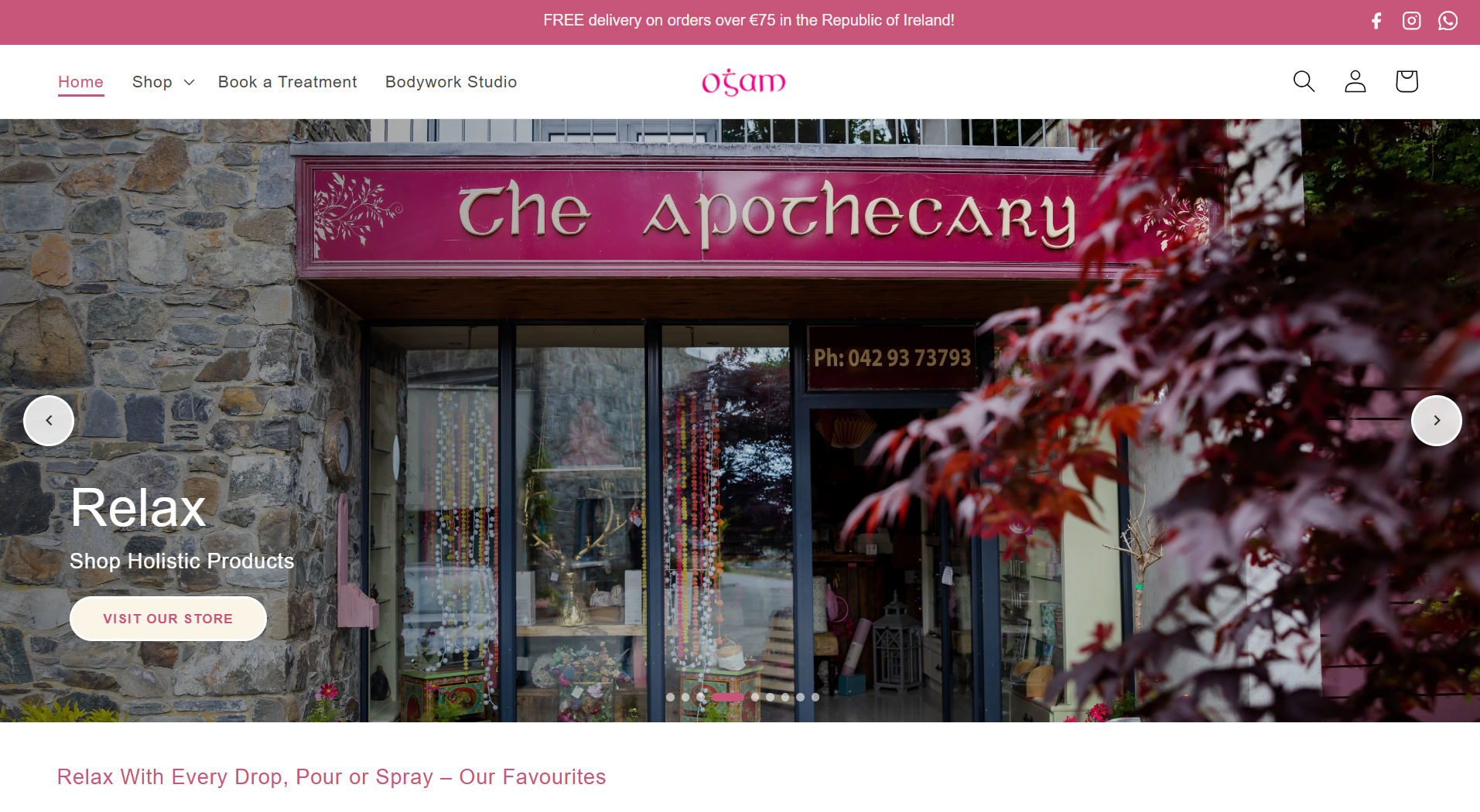 Desktop view preview of Ogam Oils